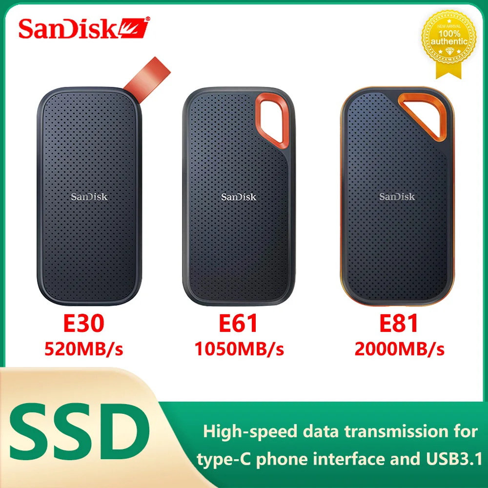 SanDisk E30 外付け SSD 1TB 新品未開封 SanDisk 1TB 外付けSSD