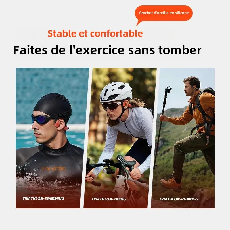 Chargeur magnétique et écouteurs sans fil Coral Red pour activités aquatiques