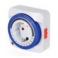 1PCS Countdown Cycle Socket EU 24 Hour Timer Mechanical Switch Timer Programmable Loop Switch Socket Auto Turn On Off 1