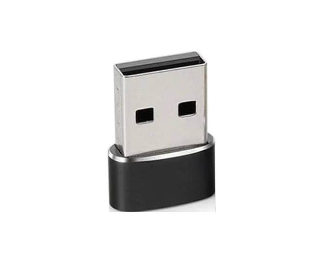 USB Type-C Female to USB-A Male Adapter OTG Data Converter for Smartphones Fast Charging Compatible