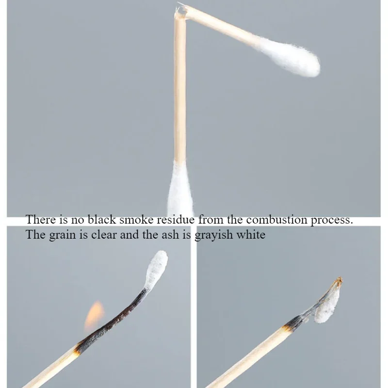2 boxed 1000 double-headed cotton swabs Disposable cotton swabs for ear details Makeup swabs Clean cotton swabs 4