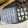 1pc Ice Cream Strawberry Cream Cookie Witch 3D Acrylic Mold  Nail Art Decorations Cat DIY Design Silicone  Nail Art  Nails  Mold 6