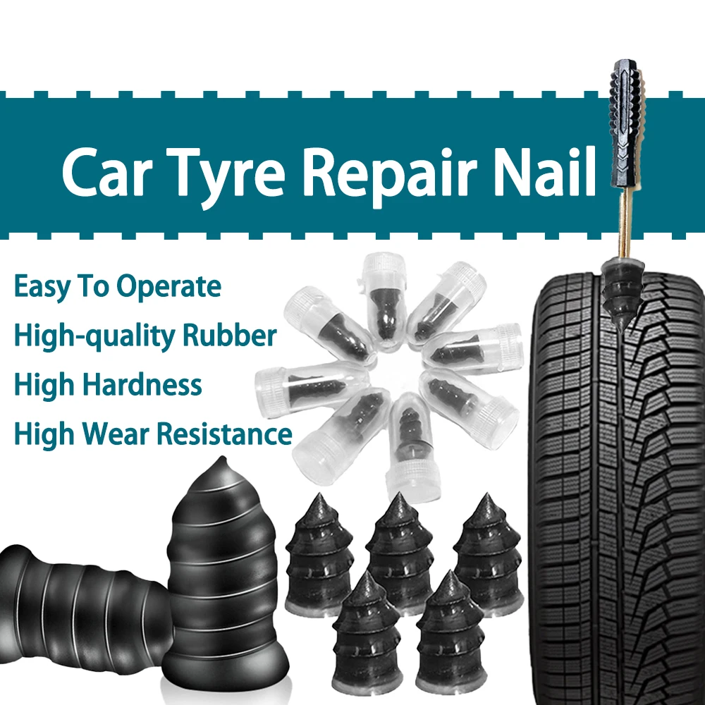 102030pcsCarVacuumTyreRepairNailSetMotorcycleTirePuncture