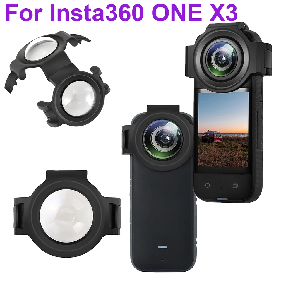 9H Action Camera Protect Cover for Insta360 ONE X3 Optical Tempered Glass  PC Premium Lens Guard for Insta360 X3 Accessorie