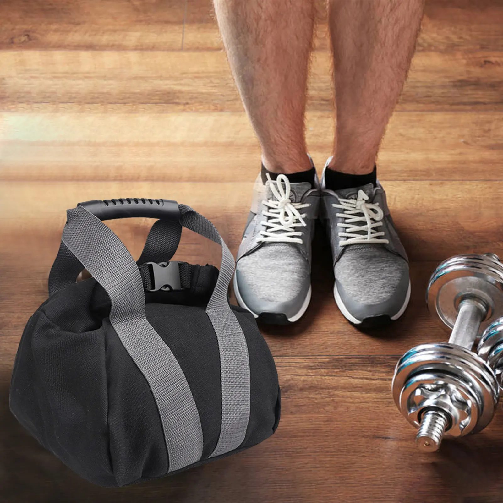 Adjustable Fitness Sandbag Weightlifting Training Sandbag Heavy Workout Canvas Sand Kettlebell For Home Fitness