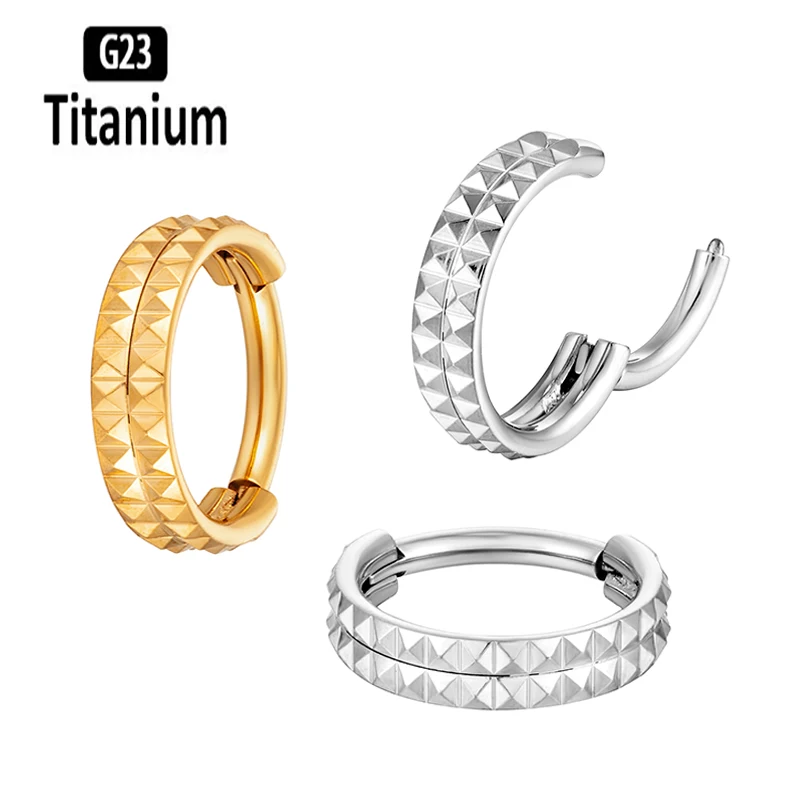 

1PC 316L Stainless Steel Piercing Earrings Hight Segment Clicker Nose Rings Open Small Septum Tragus Helix Ear Piercing Jewelry