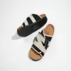 Men Gladiator Canvas Slippers Soft Comfortable Non-Slip  High Quality Beach Sandals Mens Summer Casual Flat Shoes Big Size 1