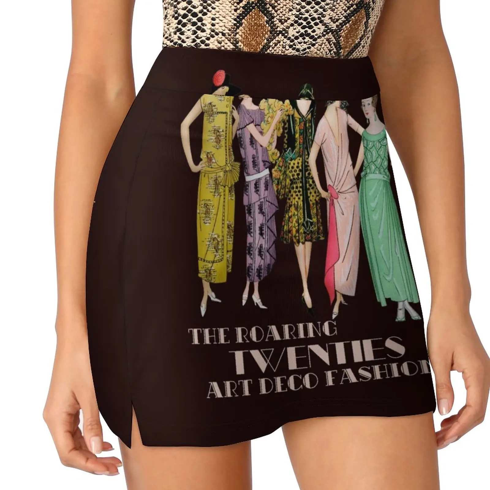 

Женская летняя юбка в стиле арт-деко, розовая юбка-брюки