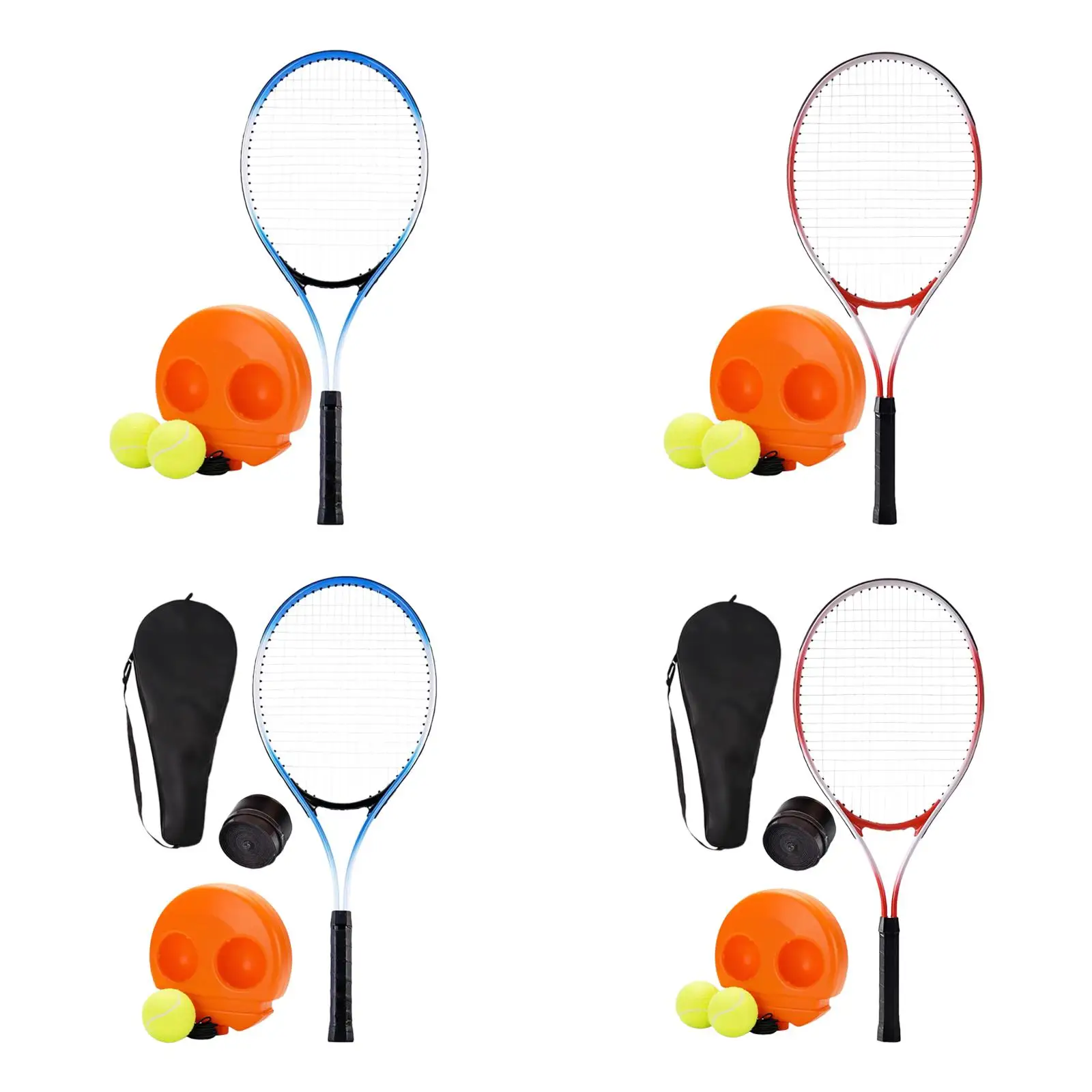 

Solo Tennis Trainer Rebound Ball Solo Tennis Training Aid Portable Park Single Player Garden Solo Training Tool for Adults