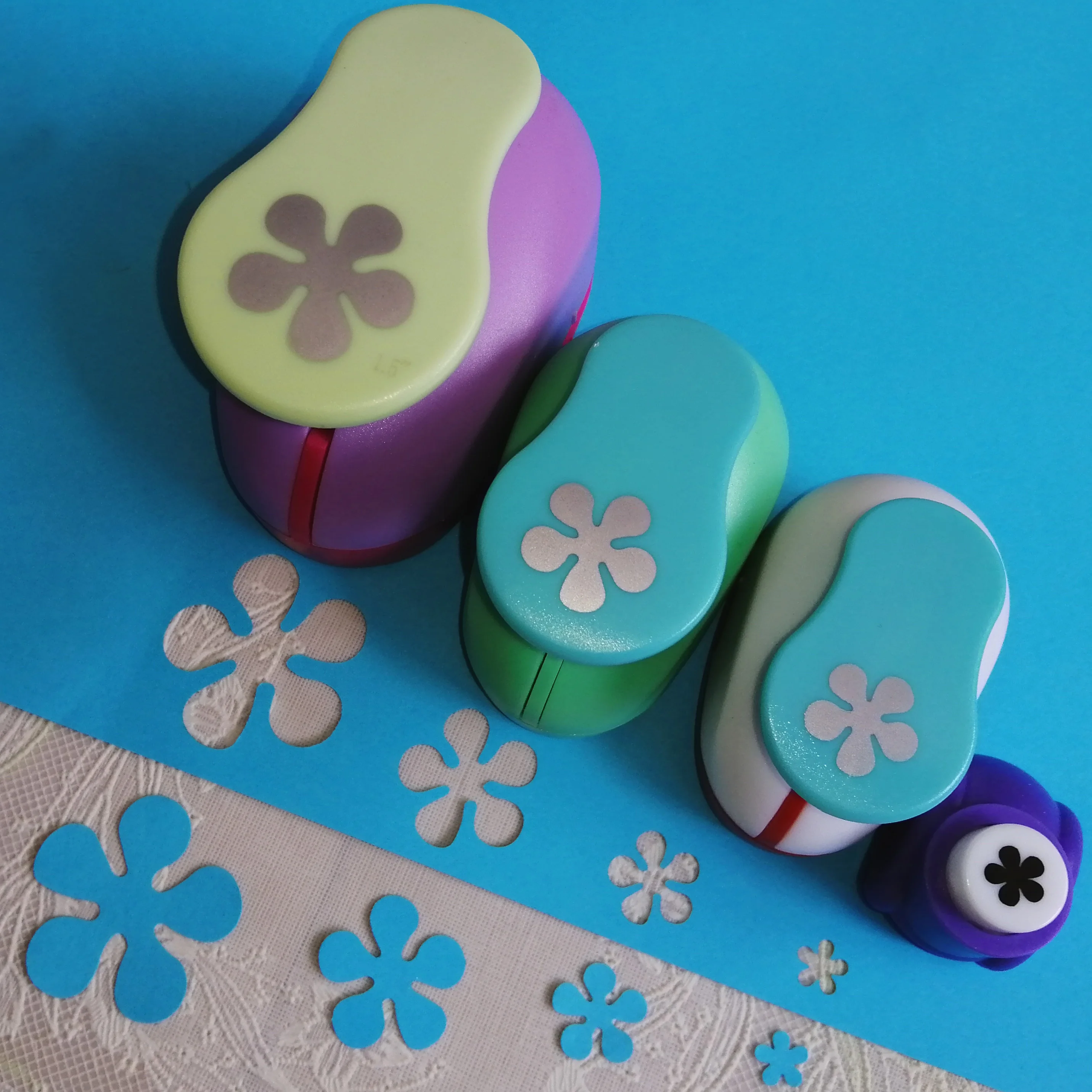Flower Shape Craft Punch Paper Punches Scrapbooking Punchers DIY Handmade Cutter EVA Foam Hole Cutting Tool 1.5cm-7.3cm