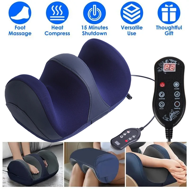 Electric Leg Massager Shiatsu Deep Tissue Kneading Acupressure Roller