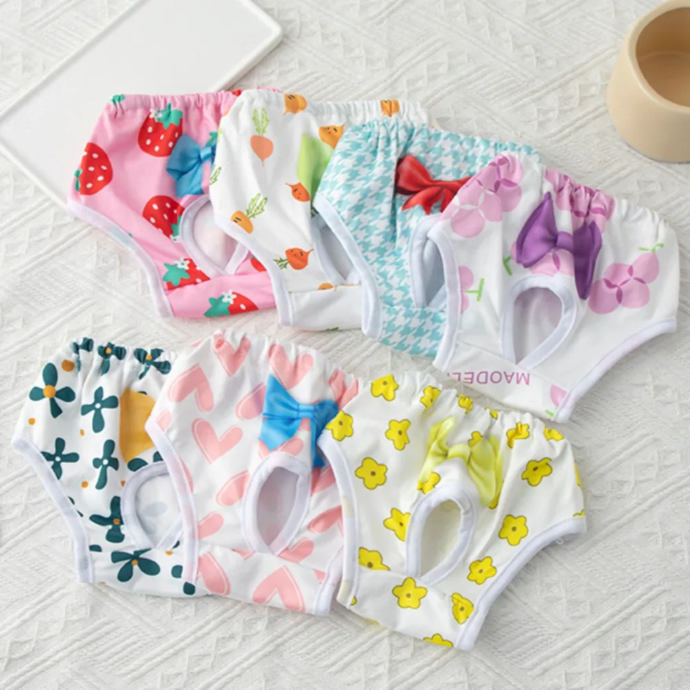Reusable Sanitary Panties Washable Small Dog Pet Diapers Female Dogs Large Physiological Pants Shorts Male Cats Pet Menstruation dog diapers pet diapers dog nappies dog shorts