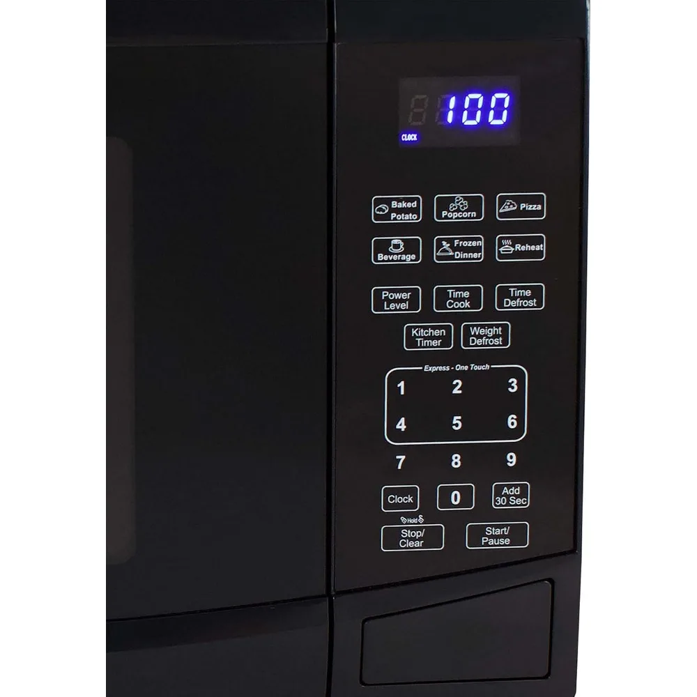 Microwave Oven, 0.9 Cu.Ft. 900-Watts Compact with 10 Power Levels and 6 Pre-Set Cooking Settings, Speed Defrost, Glass Turntable 6