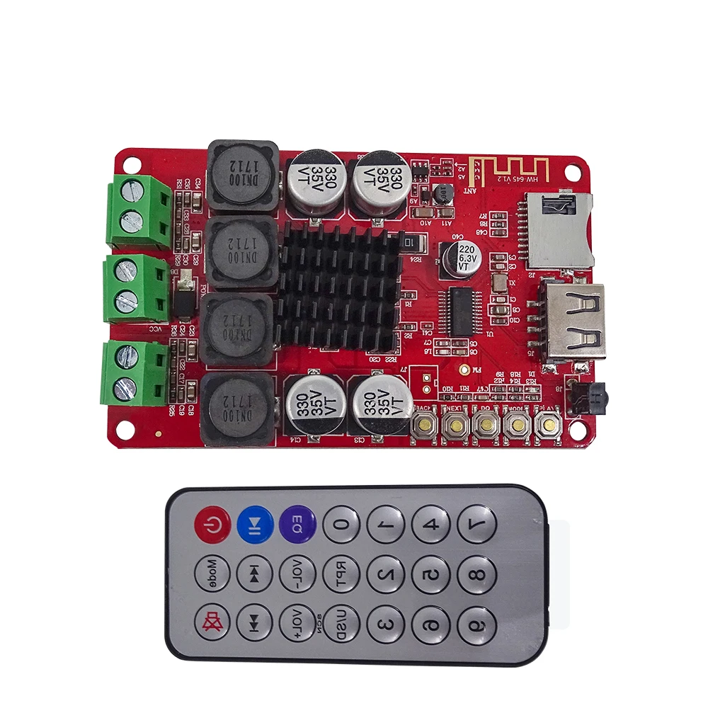 TPA3116 Bluetooth-приемник усилитель аудио Плата цифровой U-диск TF декодирование с