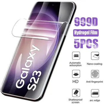 5 Pezzi Pellicola Idrogel per Samsung Galaxy S25 S24 S23 Plus S22 Ultra S21 Fe Protezione Schermo per Samsung A15 A16 A35 A36 A55 A56 5G