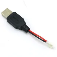 RC USB Charging 3.7V Lithium Battery Charger JST /SM / futaba Plug Cable USB to  for 3Rc Drone Quadcopte 2