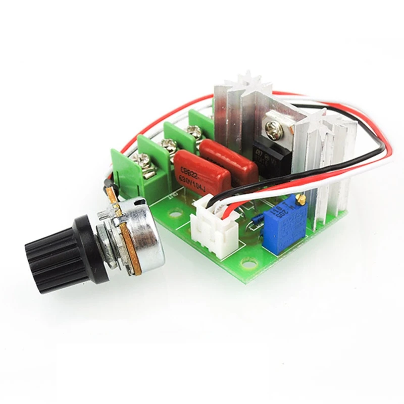 

LED Dimmers 220V 2000W Thyristor Voltage Regulator Thermostats DC Motor Speed Controller With External Control Knob