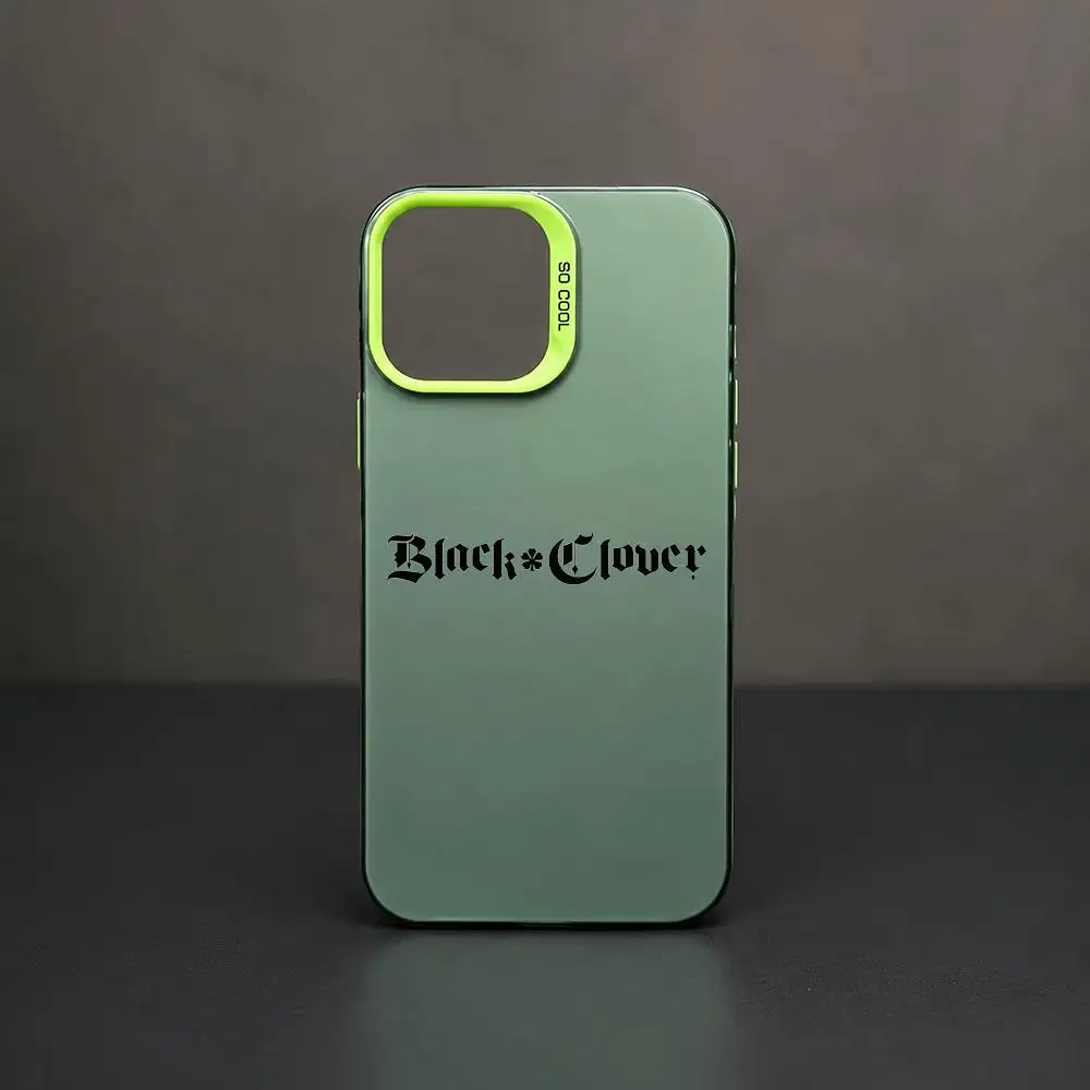 Black Clover Logo Shockproof Color Gradient TPU Phone Case