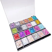 Palette de 24 couleurs de paillettes épaisses à base d'huile pour le visage et le corps, peinture à paillettes pour les lèvres, les ongles, les cheveux, maquillage scintillant, gel de base pour le corps 6