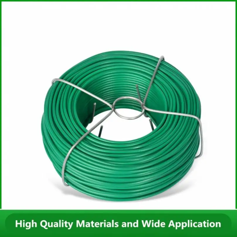 Plant Ties Plastic Coating Steel Wire Core Wrapping 25M/50M Round Tying Wire for Gardening Twig Trapping
