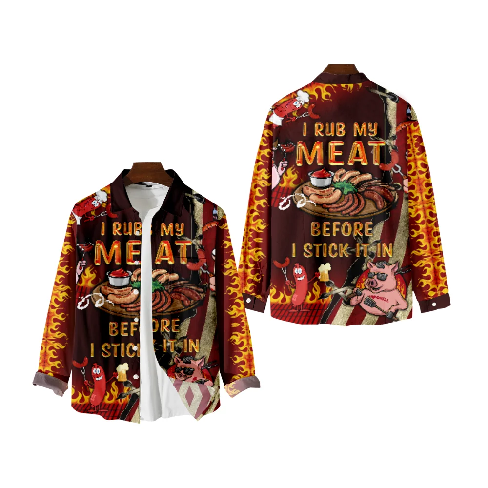 Рубашка мужская с длинным рукавом