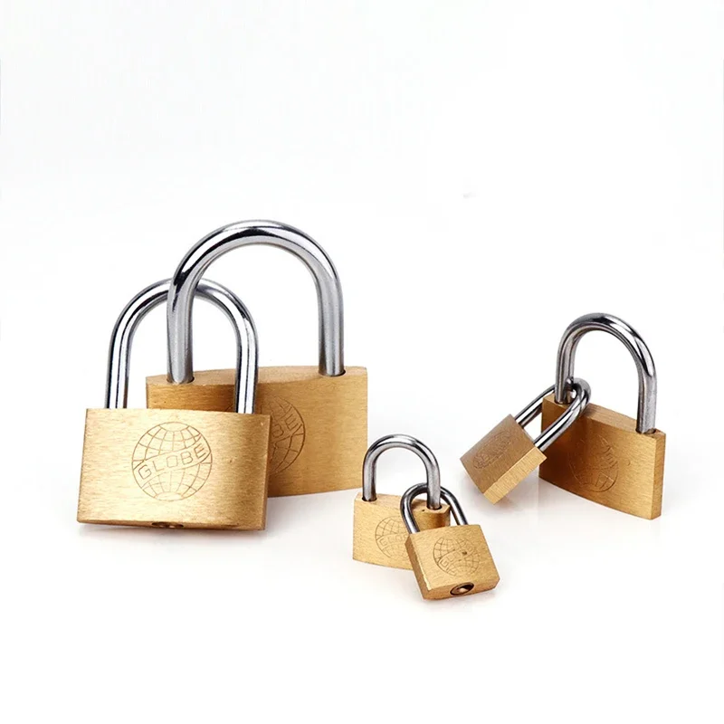 Cadenas en cuivre petites serrures pour casier à bagages matériel d'amélioration de l'habitat 20mm 25mm 30mm 40mm 50mm comprend 3 clés