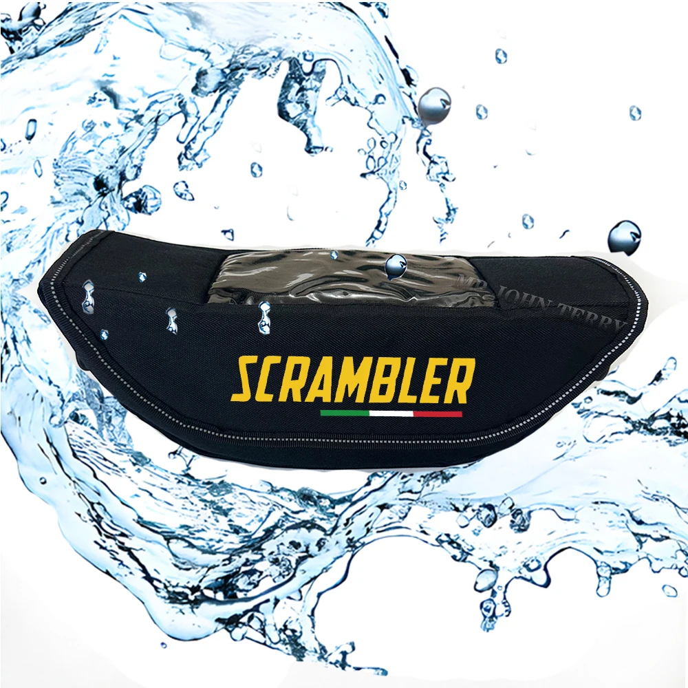 Accessorio moto Borsa portaoggetti manubrio impermeabile e antipolvere per DUCATI Scrambler1100 ducati scrambler400 scrambler 800 - immagine 4