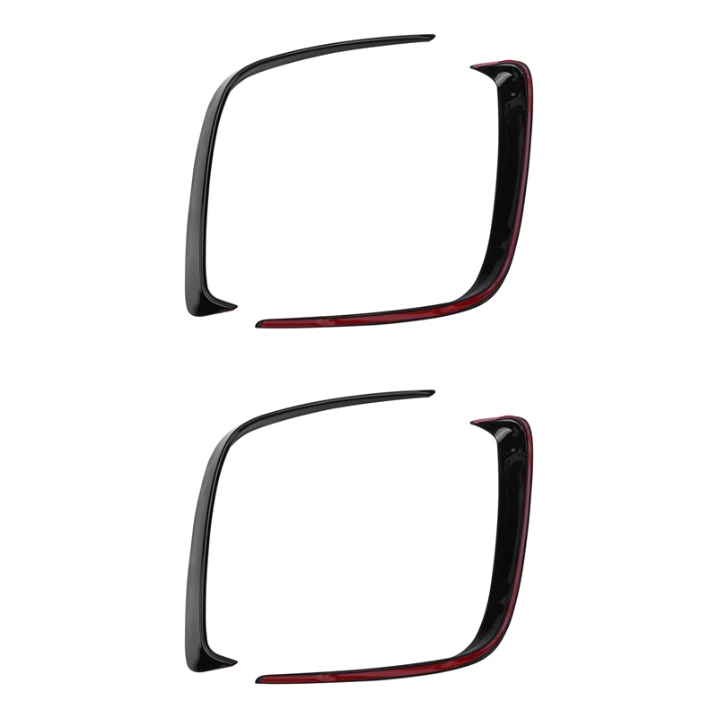 New2pair Car Black Abs Rear Bumper Splitter Spoilers Canard For Mercedes For Benz W176 A200 A250 A45 Amg 2013-