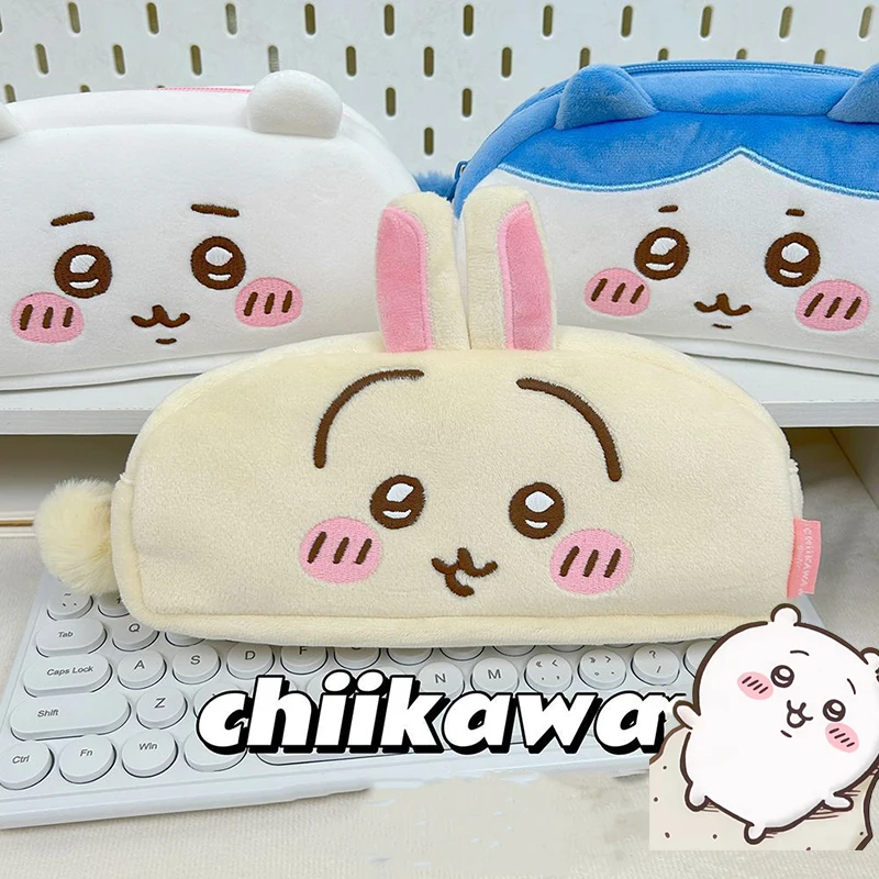 

Kawaii аниме японская Chiikawa канцелярская коробка Милая Usagi Hachiware Студенческая большая емкость мультфильм канцелярская сумка подарок на день рождения