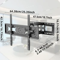 TV Wall Mount Bracket for 32-70Inch TV Full Motion TV Frame Swivel with Extendable Articulating Arm Max VESA 600x400mm Load 35kg - Image 3