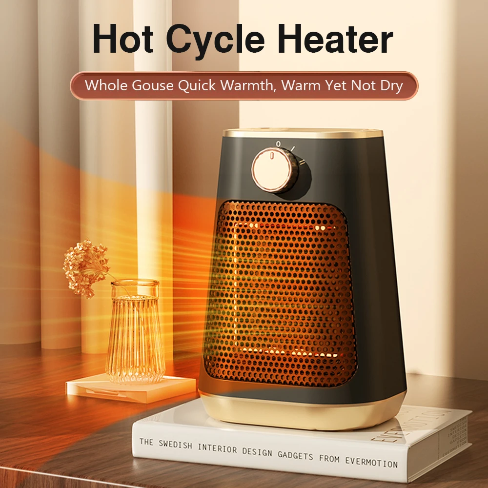 Mini Space Desk Heaters Warmer Machine Winter 1500W Electric Heater Portable Heaters 110/220V PTC Ceramic Heating for Household 2