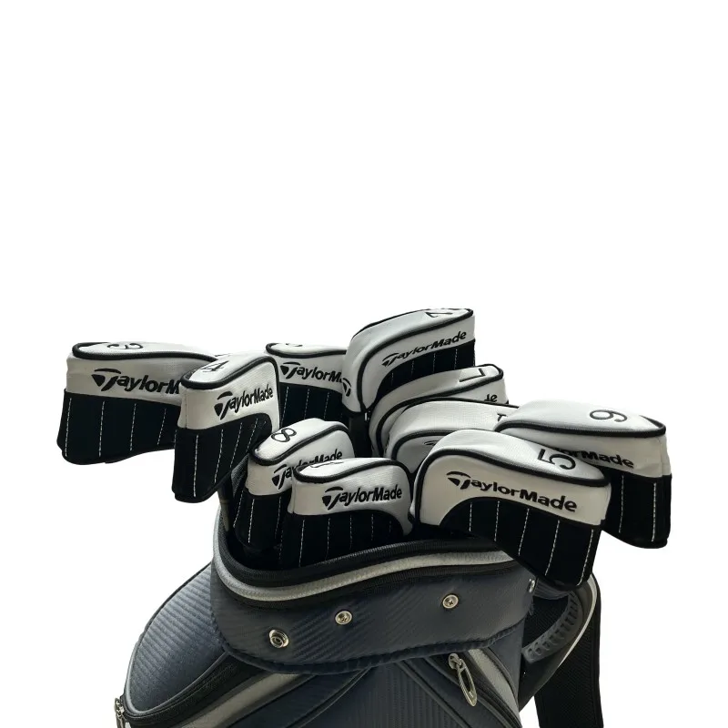 Golf Irons Cover 11pcs Head Cover Clubs Iron Set Protecter PU Zipper