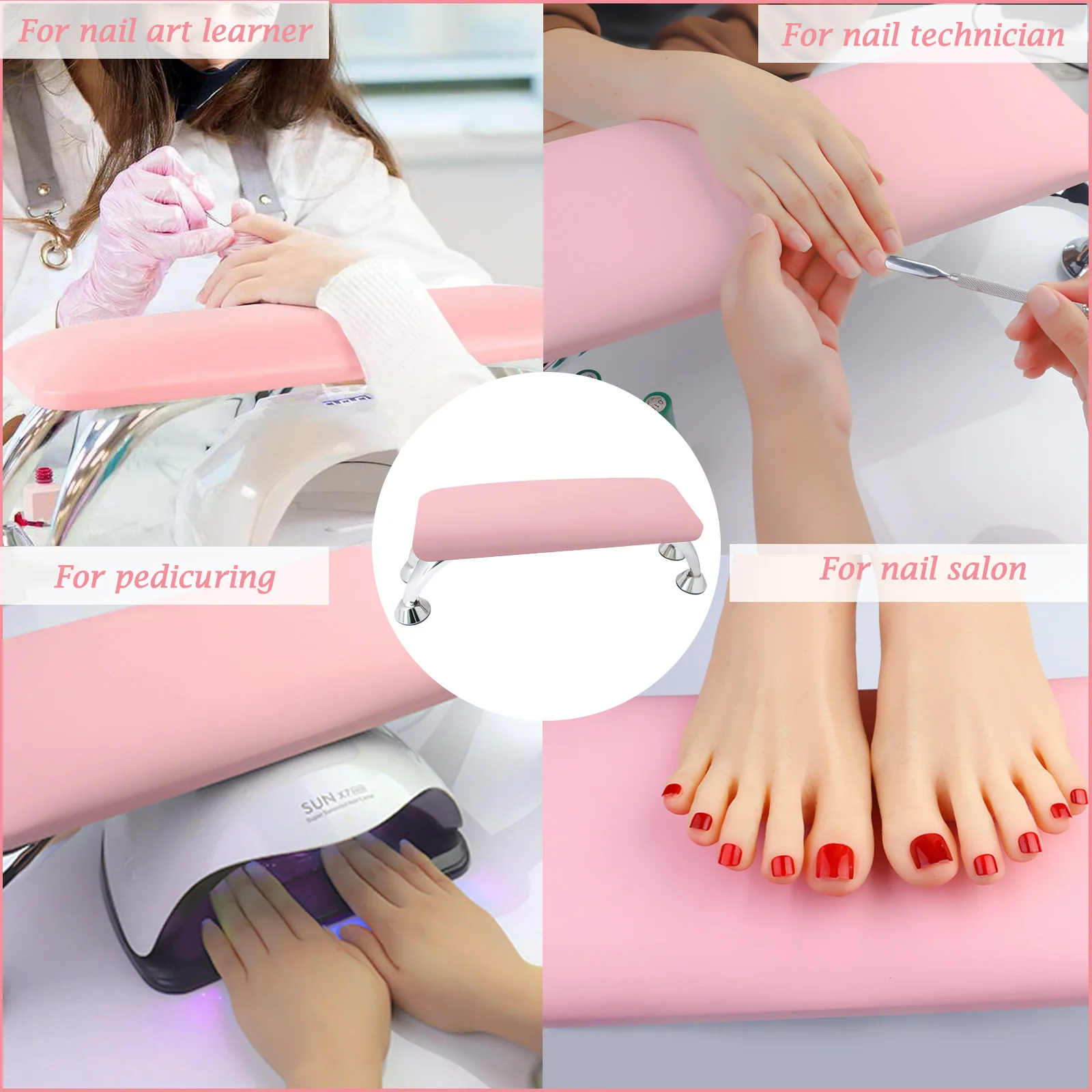 Big Leather Nail Art Rest Pillow For Pedicure Hand Stand Cushion For Manicure Tools Equipment