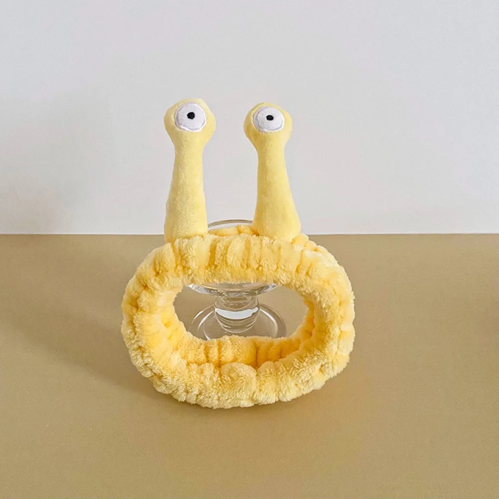 Simple Cartoon Snail Headband Elastic Fluffy Hairband Headband Korean Style Hair Hoop Female