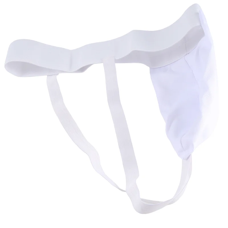 Groin Protector Cup Men Muay Groin Guard Ventilated Adjustable, Karate Fighting Training L