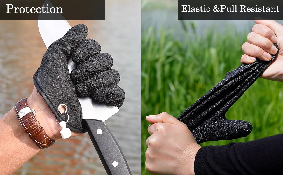 Angelhandschuhe – Professionelle Anti-Rutsch-Fanghandschuhe, pannensichere Handhabung von Eisfischhandschuhen, Fangen, Fischerangeln – Detail 6