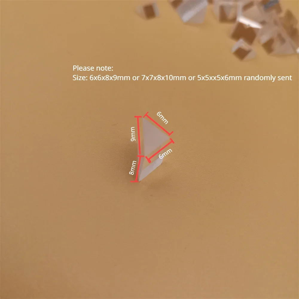 Optical Prisms Damaged Optical Glass Triangular Right Angle Prism Optics Light Science Optical Experiment Tools