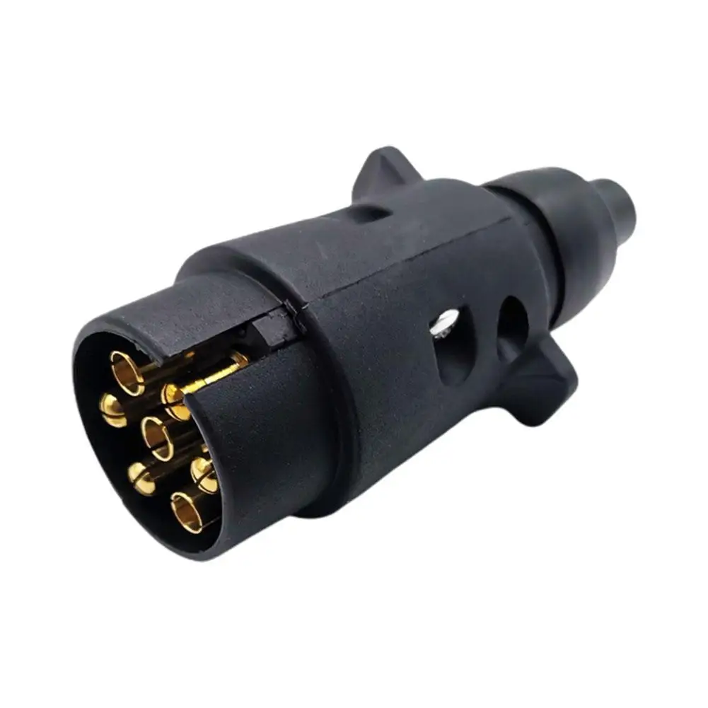 Heavy-Duty 7-Pin Trailer Light Extension Cable with Male-Female Connectors