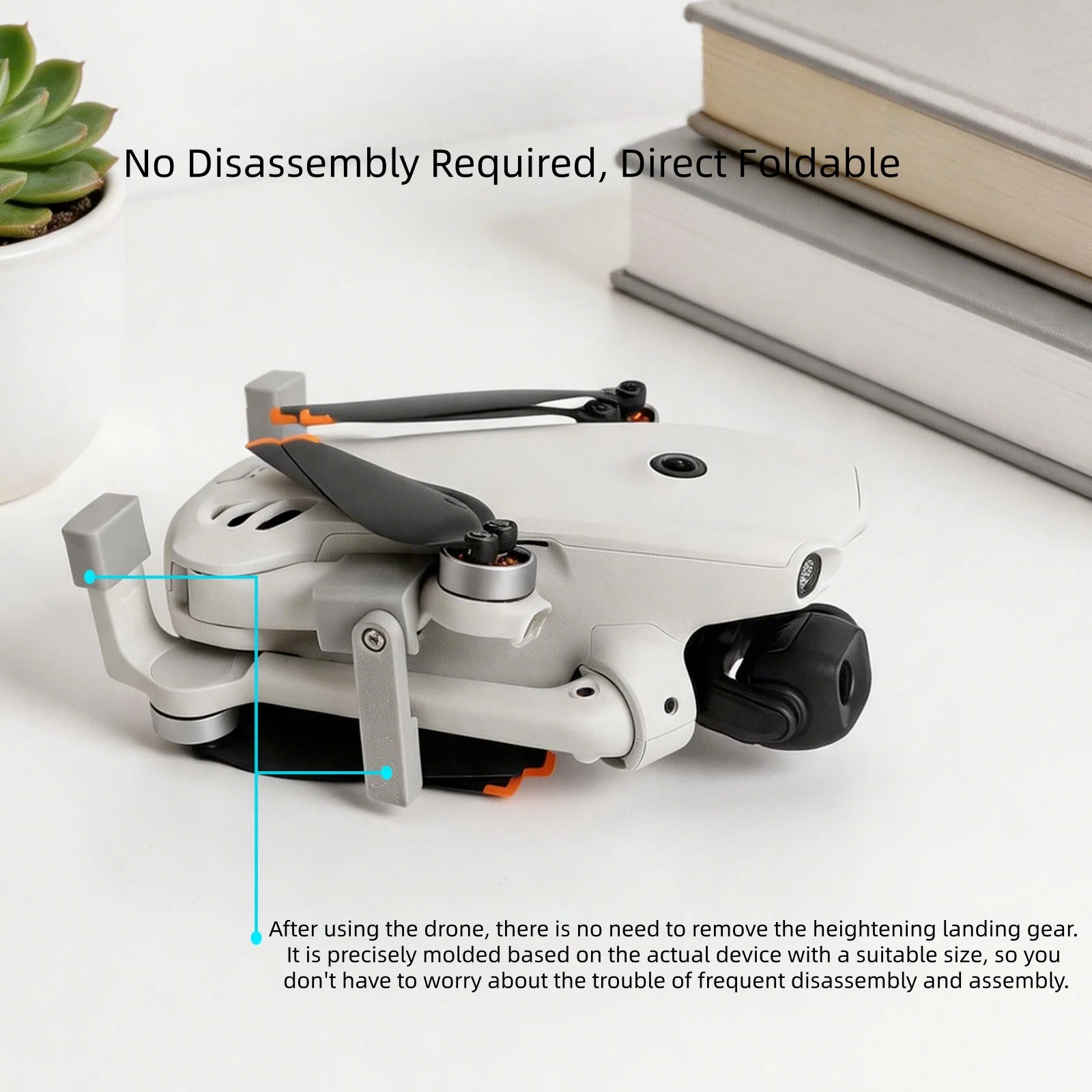 DJI LITO X1과 호환되는 높이 조절 가능한 랜딩기어, 안정적인 드론 착륙을 위한 접이식 지지대