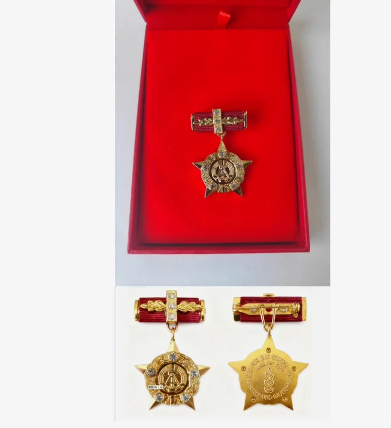 동독 메달 1세트, 독일민주공화국 메달, 독일민주공화국의 국토와 영웅을 위한 금메달, DDR 기념 메달 재현