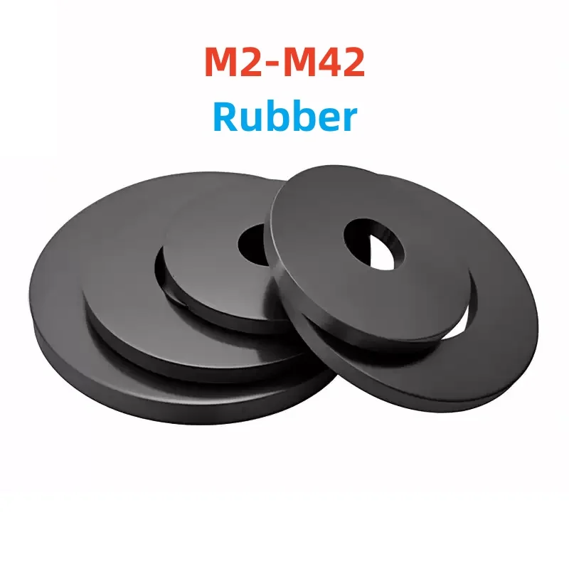 10 Rondelles Plates En Caoutchouc Noir – Assortiment De Mesures 10x22x3mm – Marque Uxcell – Neuf