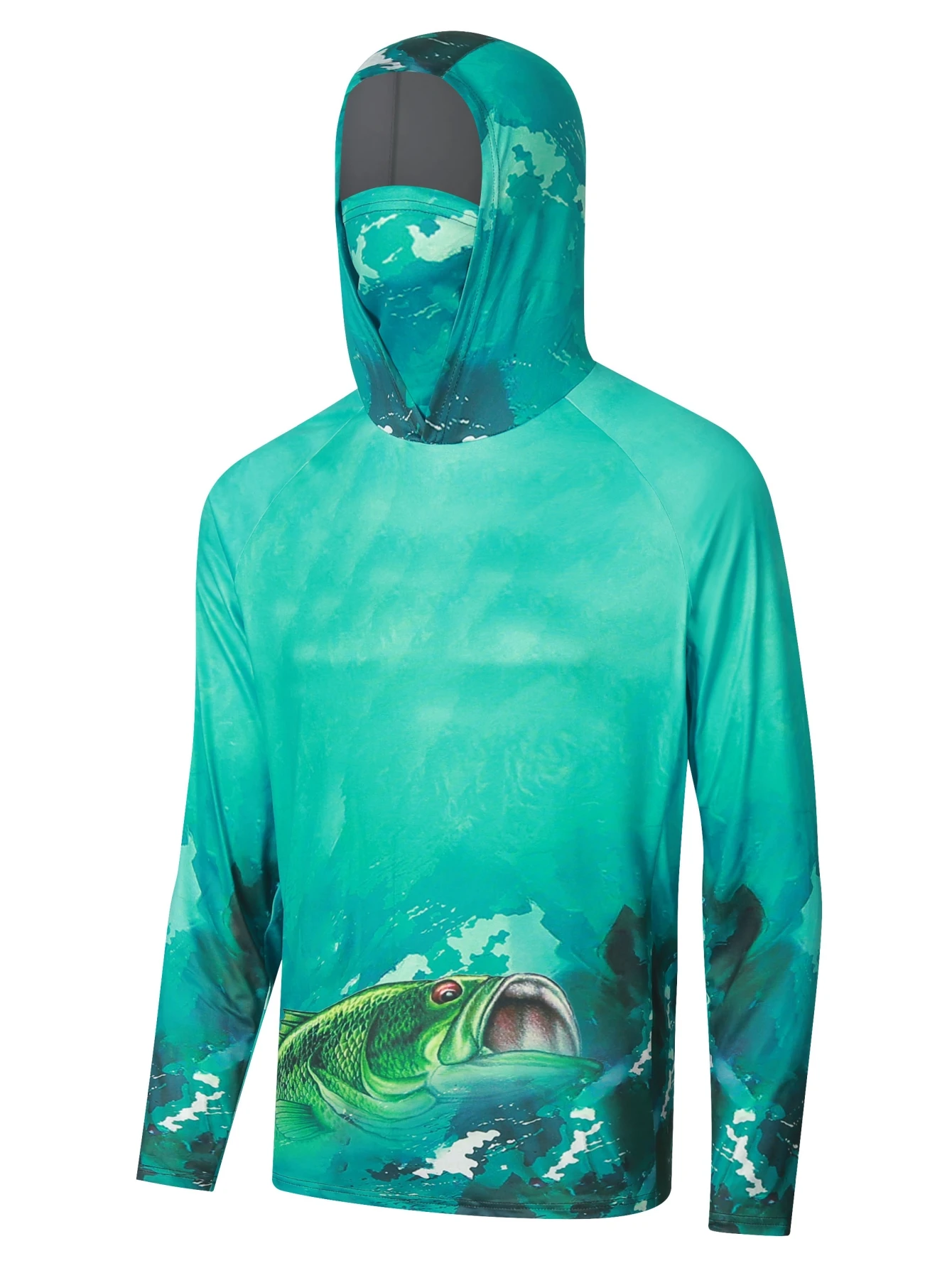 Chemise De Pêche Habit – Manches Longues, Anti-UV, Bleue, Taille XL, Neuve