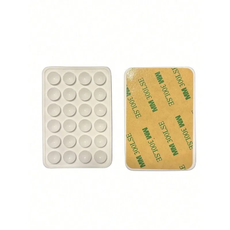 3 Piece of Silicone Phone Case with Suction Cup, Single-sided Adhesive Phone Socket Holder, Convenient and Practical Accessory