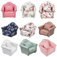 1:12 Miniature Dollhouse Mini Cute Sofa or Pillows for Dolls Kids Simulation Dollhouse Furniture Toy Gift Dollhouse Accessories 1