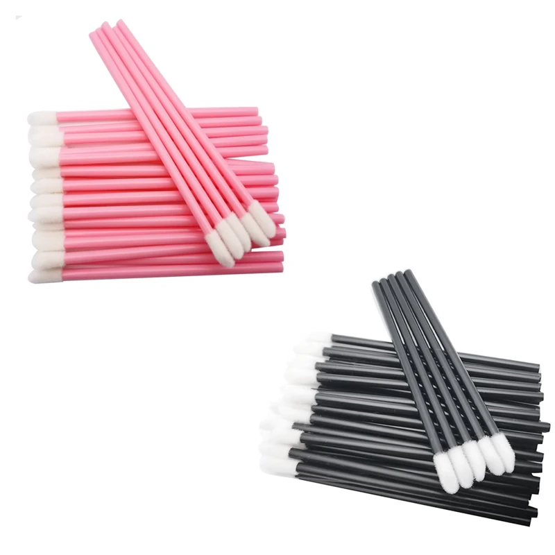 

500 PCS Disposable Lip Brush Make Up Brush Lipstick Gloss Wands Applicator Makeup Beauty Tool