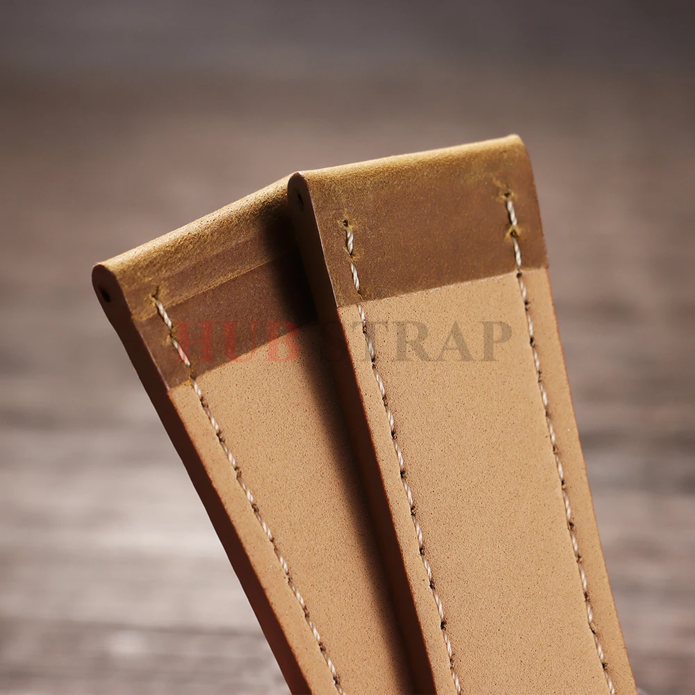 Calfskin Genuine Leather Watchbands - Premium Black & Brown Smartwatch Strap Collection