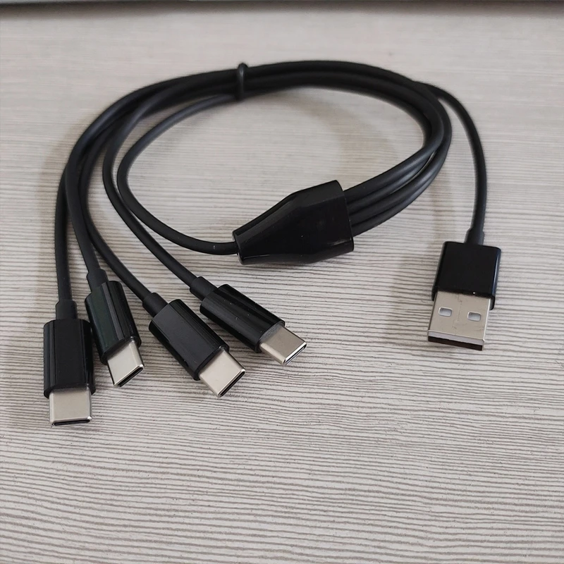 50cm 4 in 1 USB C Charging Cable Mobile Phone Cord Type-C Connector Drop  Shipping - AliExpress