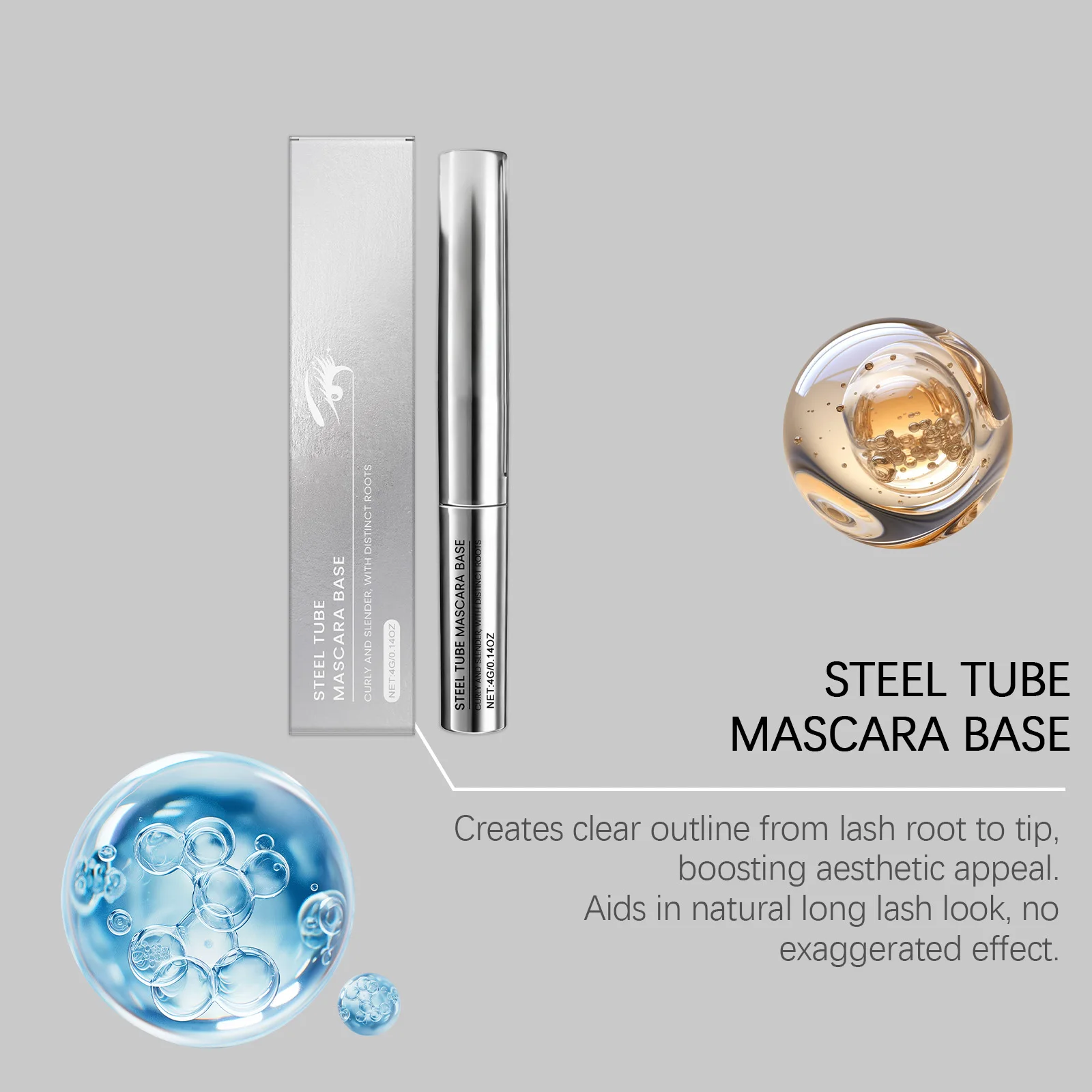 Lash Curling & Setting Primer - Lightweight, Easy-to-Apply Smudge-Proof Base For Natural Gorgeous Daily Eye Makeup_voghion.com