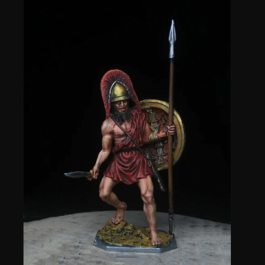 

Ancient Greece Spartan City States Laconian Figurines 1/30 60mm Tin Metal Soldier Model DIY Home Office Desktop Decor Statue
