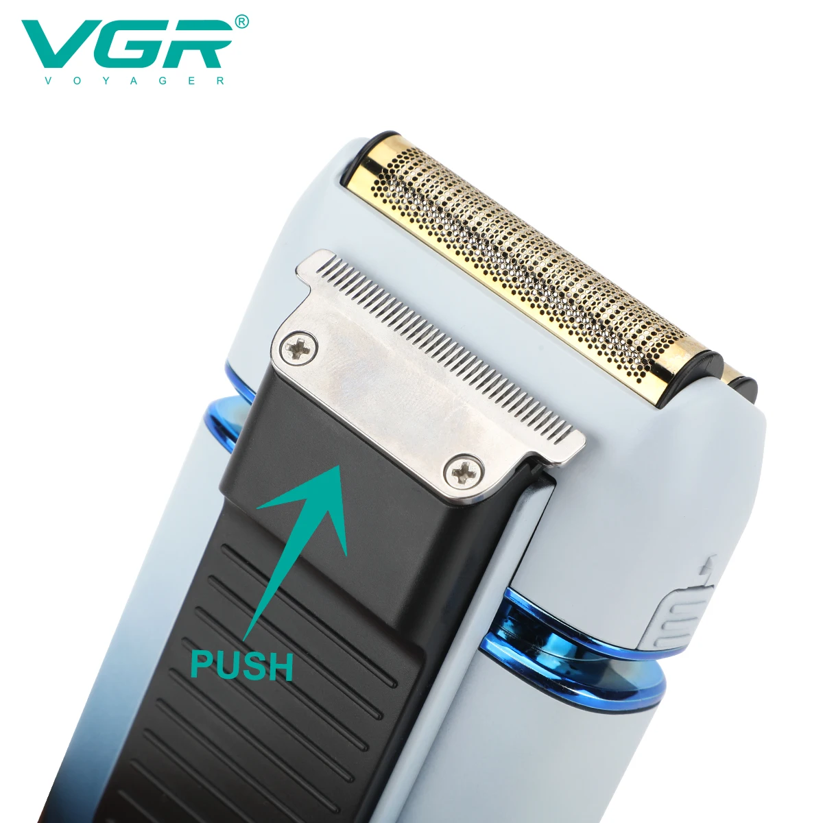 Original VGR Shaver For Men Professional Electric Shaver Waterproof Wet Dry Bald Head Razor Rechargeable Shaving Machine - Image 2
